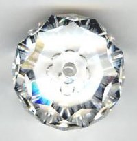 1 18mm Swarovski Crystal Faceted Donut